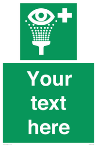 Custom Eye Wash Station Sign